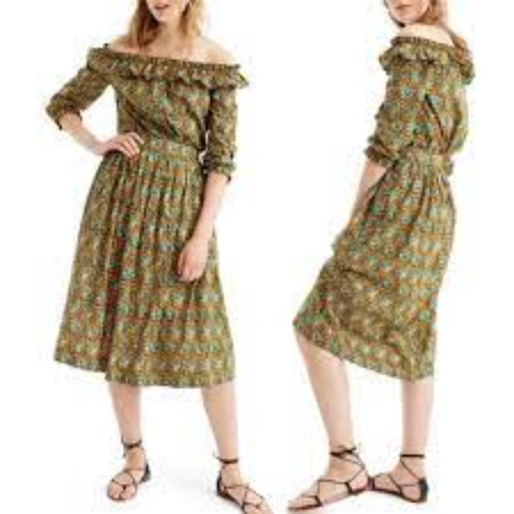 Ratti for J.Crew Elephant Midi Skirt